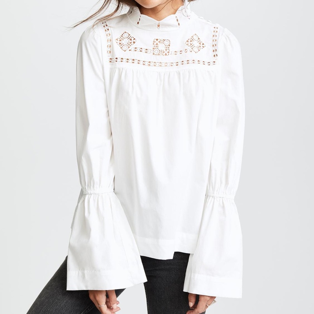 Free People Another Eternity Blouse White XS